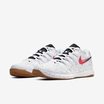 Nike Court Air Zoom Vapor X - Férfi Teniszcipő - Fehér/Világos Türkiz/Piros